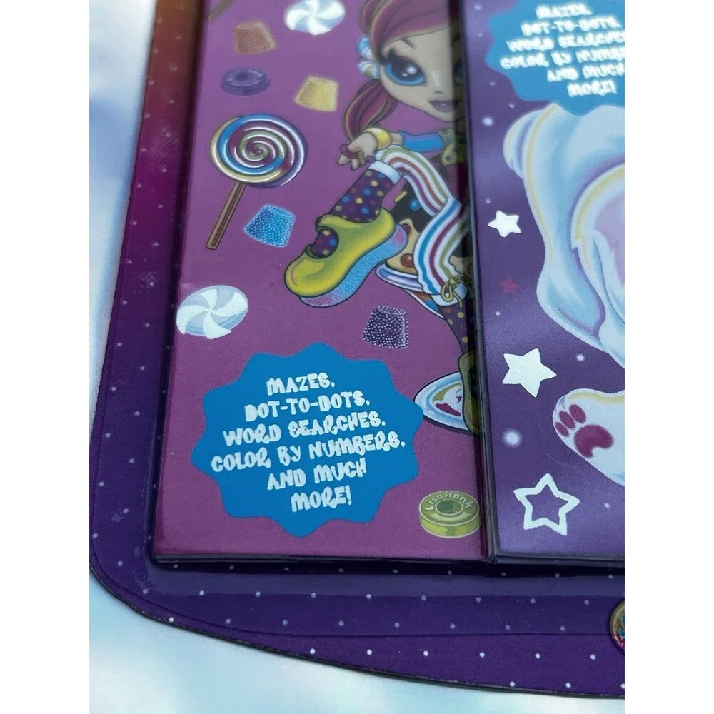 Lisa Frank 4 Activity Pads Set Sealed Coloring Books Stickers Kids Vintage